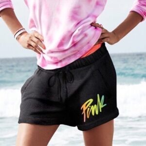 VS PINK RAINBOW BOYFRIEND SHORTS